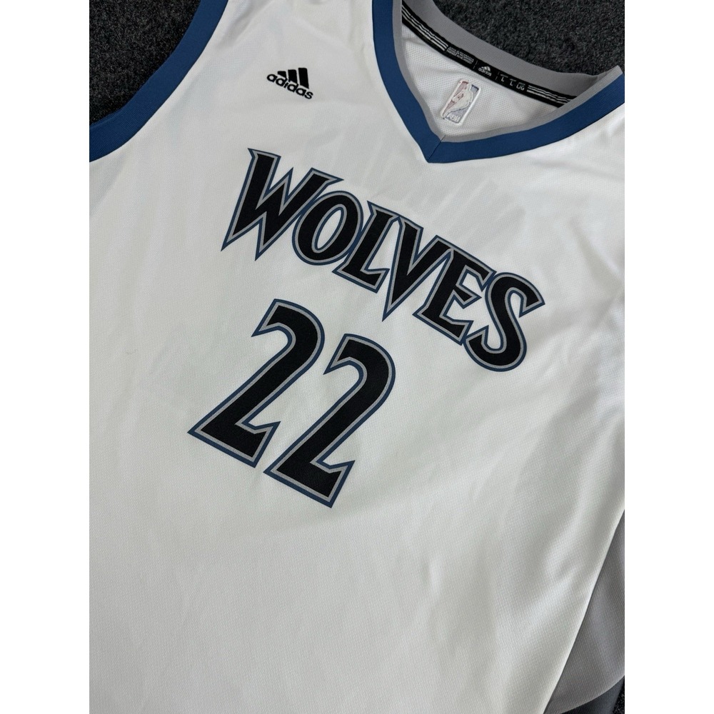 Adidas Andrew Wiggins 22 Timberwolves Jersey L NBA White 23.5x29.5